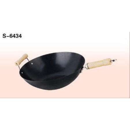 COOKWARE, NON-STICK CARBON STEEL CHINESE WOK (Batterie de cuisine, NON-STICK CARBONE sidérurgique chinoise WOK)