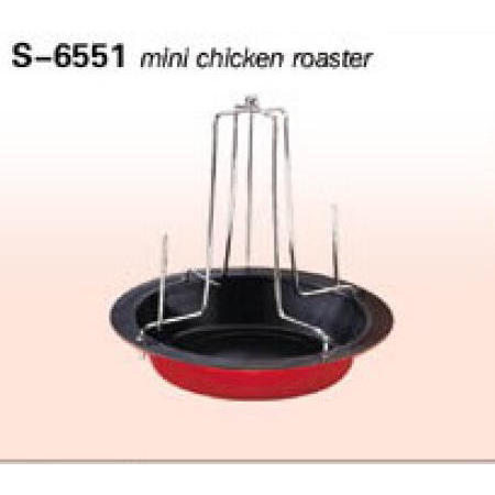 COOKWARE, NON-STICK CARBON STEEL MINI CHICKEN ROASTER (Batterie de cuisine, NON-STICK CARBONE ACIER MINI poulet à rôtir,)