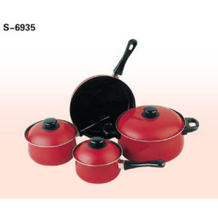 COOKWARE, NON-STICK CARBON STEEL COOKWARE SET (Batterie de cuisine, NON-STICK CARBONE ACIER Batterie de cuisine)