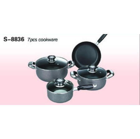 COOKWARE, ALUMINUM 7PCS COOKWARE SET (Посуда, алюминиевая посуда 7pcs SET)