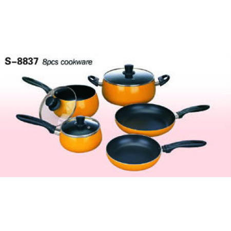 COOKWARE, ALUMINUM 8PCS COOKWARE SET (Посуда, алюминиевая посуда 8шт SET)