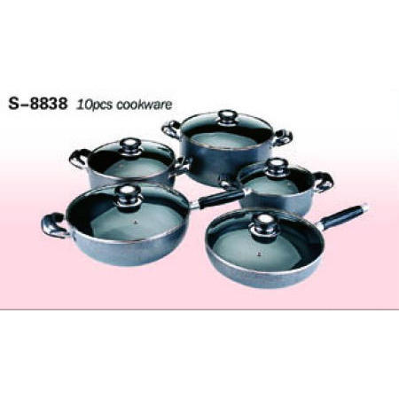 COOKWARE, ALUMINUM 10PCS COOKWARE SET (Посуда, алюминиевая посуда 10PCS SET)