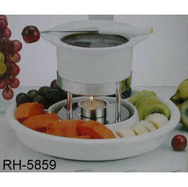 CERAMIC CHOCOLATE FONDUE SET (CERAMIQUE CHOCOLAT FONDUE SET)