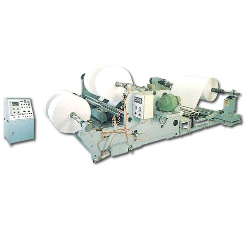 Carbonless Paper Slitting and Rewinding Machine (Découpage de papier autocopiant et retour rapide Machine)