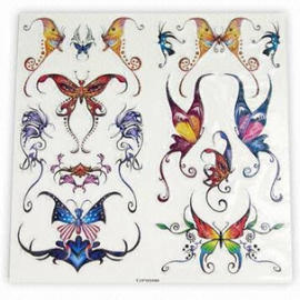 Temporary Glitter Tattoo, Ideal as Body Decoration Gift,Promotional Items. (Tatouage temporaire des paillettes, Idéal en tant que corps Décoration de cade)