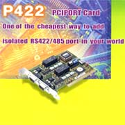 P422I PCI Bus Buffered Two Isolated RS422/485 Card