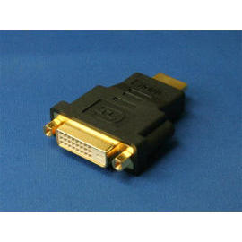 DVI Female 24P to HDMI Male 19P Adapter Connector (DVI-auf-HDMI-24P Männlich Weiblich 19P Adapter Connector)