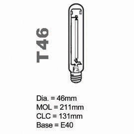 HPS Lamp T type High Rendering Average 100W