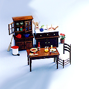 Doll house series including scale 1:12 miniature furniture & miniature accessori (Doll série sur les maisons, y compris échelle 1:12 mobilier miniature miniatur)