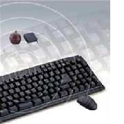 IR/RF Cordless Keyboard + Mouse
