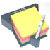 Cube with Holder ----Repositionable self-adheisve notes. (Cube with Holder ----Repositionable self-adheisve notes.)