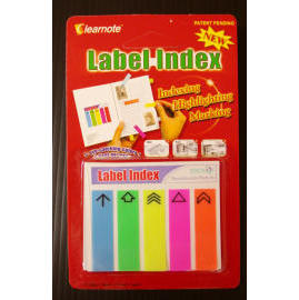 Label Index-- Repositionable semi-transparent self-adhesive flags. (Label Index-- Repositionable semi-transparent self-adhesive flags.)