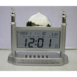 Auto Muslim Azan Clock With Qibla Direction ( Transparent ) (Авто мусульманских Азан Clock With Киблой направления (прозрачная))