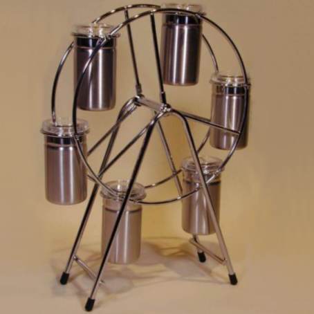 PATENTED REVOLVING RACK FOR FRANGRANCE, W/6PCS JAR (BREVETÉ RENOUVELABLE POUR RACK Parfum, W/6PCS JAR)