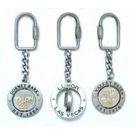 Lapel pin, key chain, emblem, badge, medal, tie tack, cuff link, money clip, emb