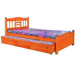 Wooden bed (Lit en bois)