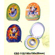 TIN ZIPPER CD CASE. (TIN ZIPPER CD CASE.)