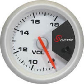 LED 7 Color Changealbe Voltage Gauge