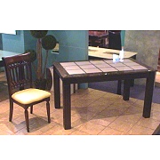 MARBLE DINING TABLE WITH CHAIR (MARBRE table à manger avec PRÉSIDENCE)