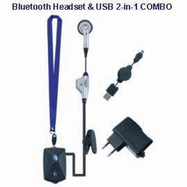 Bluetooth-Headset, USB Combo Set (Bluetooth-Headset, USB Combo Set)