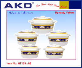 Melamine Soup Tureen Set ( HT105-80 ) (Mélamine Soupière Set (HT105-80))