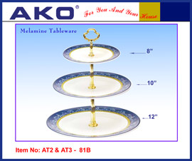 Melamine Tier Tray ( AT3-81B ) (Mélamine Niveau Bac (AT3-81B))