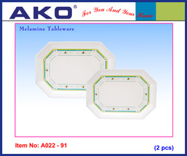 Tablett aus Melamin Set A022-91 (Tablett aus Melamin Set A022-91)