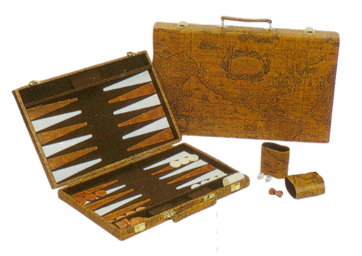 deluxe leather backgammon set (deluxe leather backgammon set)