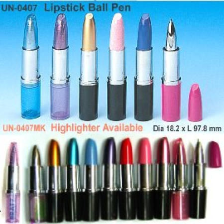 Lipstick Bll Point Pen & Highlighter,Novelty Pen, Character Pen,Promotional Adve (Lipstick Bll Point Pen & surligneur, Novelty Pen, Character Pen, Promotional Adv)