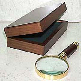 Magnifier, paperweight (Lupe, Briefbeschwerer)
