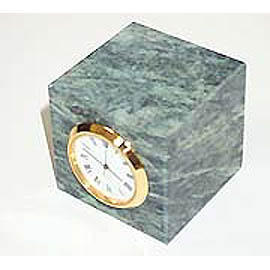 Green Marble Table watch clock, paperweight
