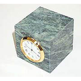 Green Marble Table watch clock, paperweight (Green Marble Table watch clock, paperweight)