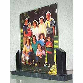 8`` x 10`` Photo frame/marble base (8``x 10``Cadre de photo / socle de marbre)