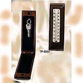 Key Wood Box, thermometer