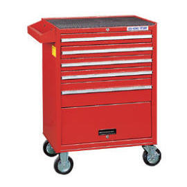5 DRAWERS BALL BEARING TYPE TOOL TROLLEY 5`` CASTER