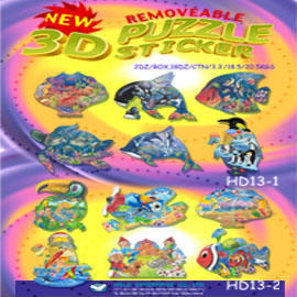 The 3D Puzzle Sticker (Головоломка 3D наклейки)