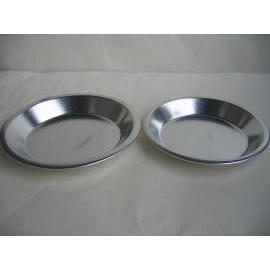 Pie dish , aluminum , kitchenware , cookware (Пирог блюдо, алюминий, посуда, посуда)