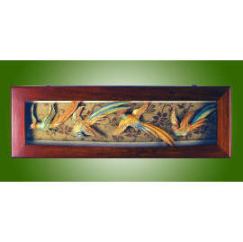 *New Wood carving & painting plaque (* New Wood Carving & plaque de peinture)