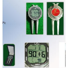 Golf Divot Scorer/Clock/Stopwatch (Fourchette de golf Marqueur / horloge / chronomètre)