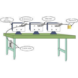 TC6688 LCD MONITOR ANTI-THEFT SECURITY SETUP DIAGRAM ]NEW ^ (TC6688 п)