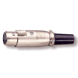 3 Pin Female Mic Nickel Plated Connector (3 Pin женская Mic никель позолоченный разъем)