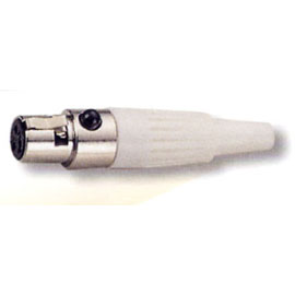 Mini Female Mic White Plastic Connector (Mini Female Mic White Plastic Connector)