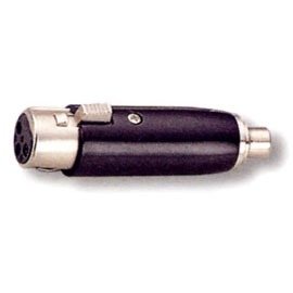 3 Pin Female Mic to RCA Jack Black Adaptor (3 Pin Female Mic à RCA Black Jack Adaptor)