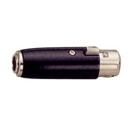 3 Pin Female Mic to Mini 3 Pin Male Mic Black Adaptor (3 Pin Female to Mini Mic 3 Pin Homme Black Mic Adaptor)