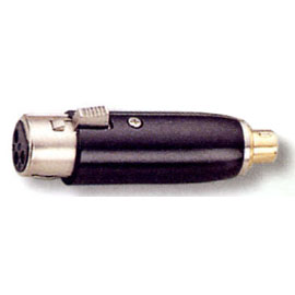 3 Pin Female Mic to 4 Pin Male S Connector Black Adaptor (3 Pin женская ВПК +4 Pin мужской S черный разъем адаптера)