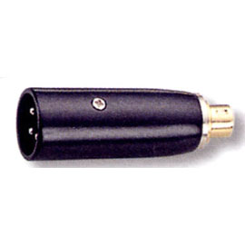 3 Pin Male Mic to 4 Pin Male S Connector Black Adaptor (3 Pin Homme micro à 4 broches, mâle S connecteur noir Adaptateur)