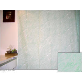 Polyester Shower Curtain - Swirl Green (Polyester Rideau de douche - Green Swirl)