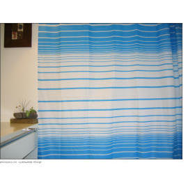 Polyester Shower Curtain - Graduated Stripe (Rideau de douche en polyester - Diplômé Stripe)