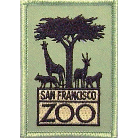 Patch, Badge, Emblem - Souvenir - San Francisco Zoo , CA. USA (Patch, Abzeichen, Emblem - Souvenir - Zoo von San Francisco, CA. USA)