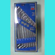 8pc Offset ring wrench set (8PC Offset clé bague sertie)